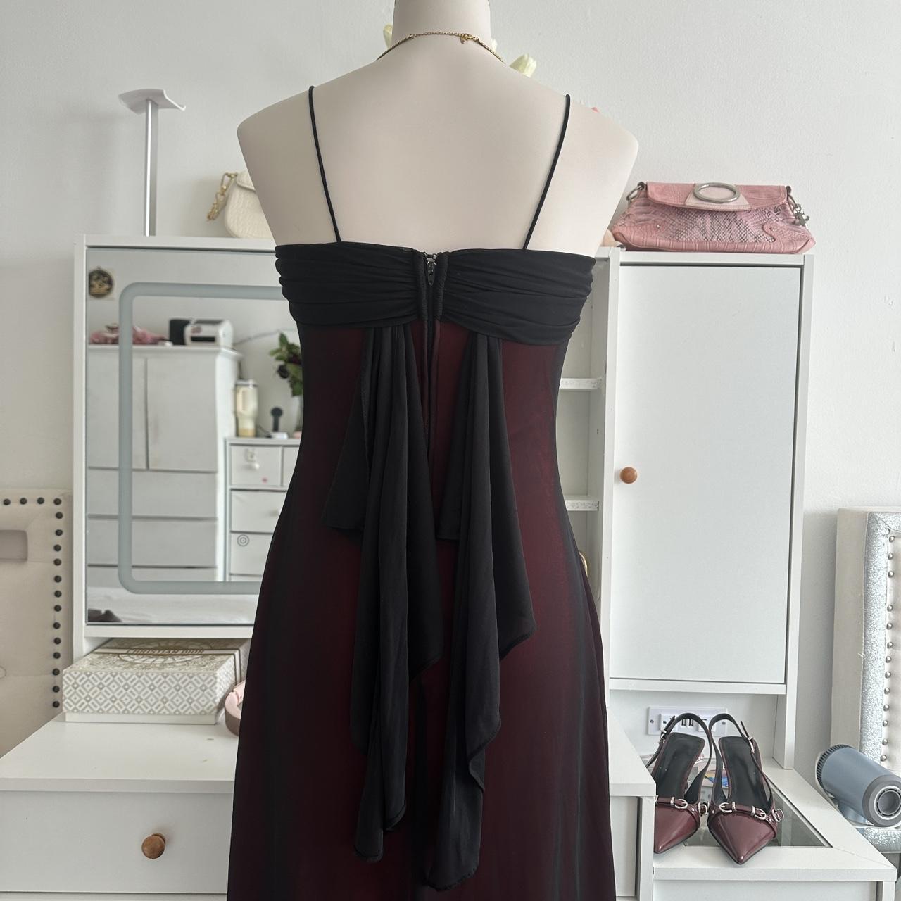 Crimson Vintage Fashion Stunning Elegant Long Chiffon Gothic Prom Dress Evening Gown Birthday Party Dress Prom Dress Graduation Dress gh3885