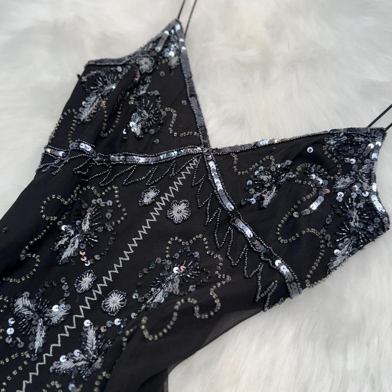 preppydressess-Black gorgeous exquisite beaded short chiffon homecoming dress birthday party dress gh5010