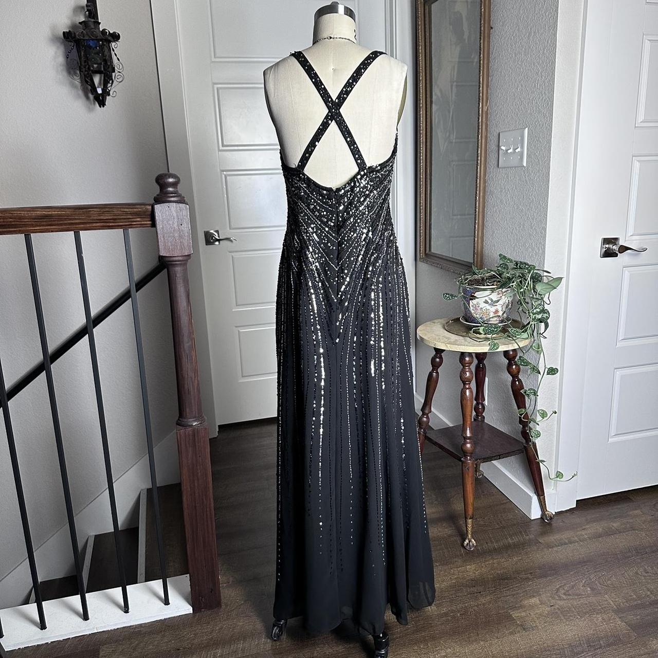 Black Vintage Fashion Elegant Delicate Beaded Sweetheart Neck Spaghetti Straps Long Tulle Chiffon Ball Gown Evening Gown Party Dress Prom Gown gh3682