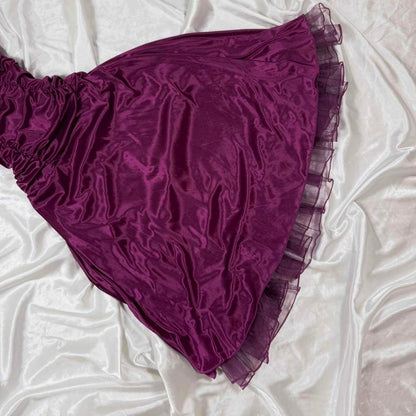 Purple midi/short prom dress gothic fairy dress homecoming dress formal dress gh4598