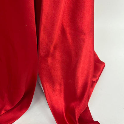 Red beautiful elegant fashion exquisite beaded spaghetti straps long satin slit prom dress ball gown evening dress party dress gh3542