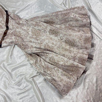 Floral Short Satin Formal Prom Dress Fairy Homecoming Dress gh4601