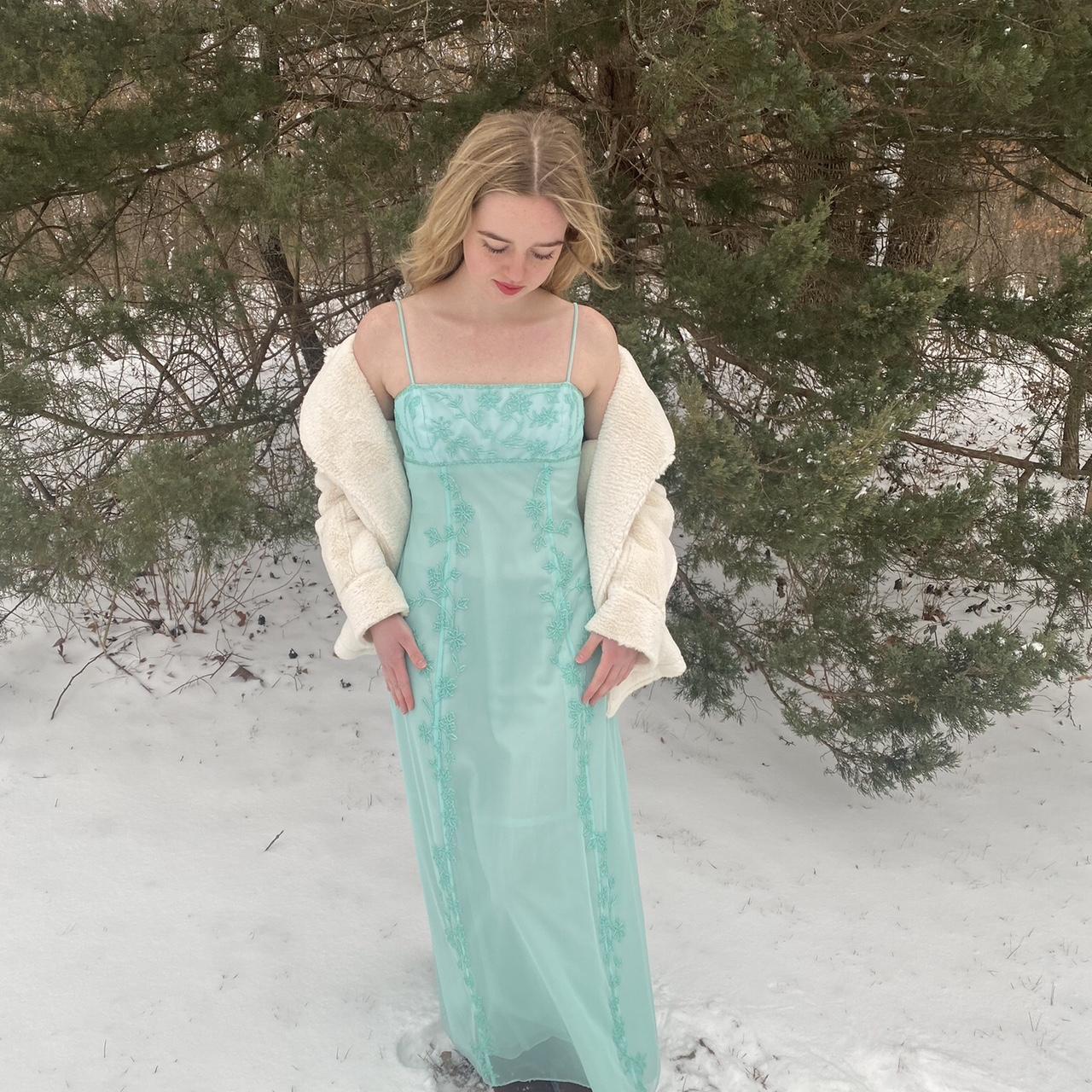 Green Gorgeous Sparkly Elegant Delicate Beaded Spaghetti Strap Long Tulle Chiffon Ball Gown Evening Gown Party Dress Prom Gown gh3738