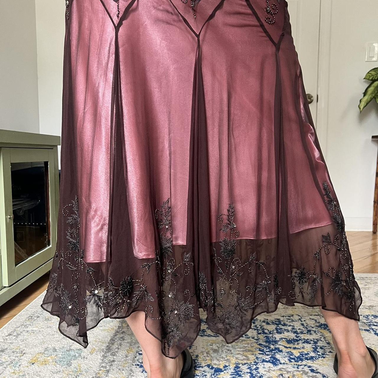 Dark Pink Purple Gorgeous Vintage Delicate Beaded Spaghetti Straps Fairy Long/Midi/Short Chiffon Ball Gown Evening Gown Party Gown Wedding Guest Gown Homecoming Gown Graduation Gown Mother of the Bride Gown Prom Gown gh3979