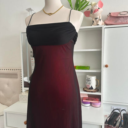 Crimson Vintage Fashion Stunning Elegant Long Chiffon Gothic Prom Dress Evening Gown Birthday Party Dress Prom Dress Graduation Dress gh3885