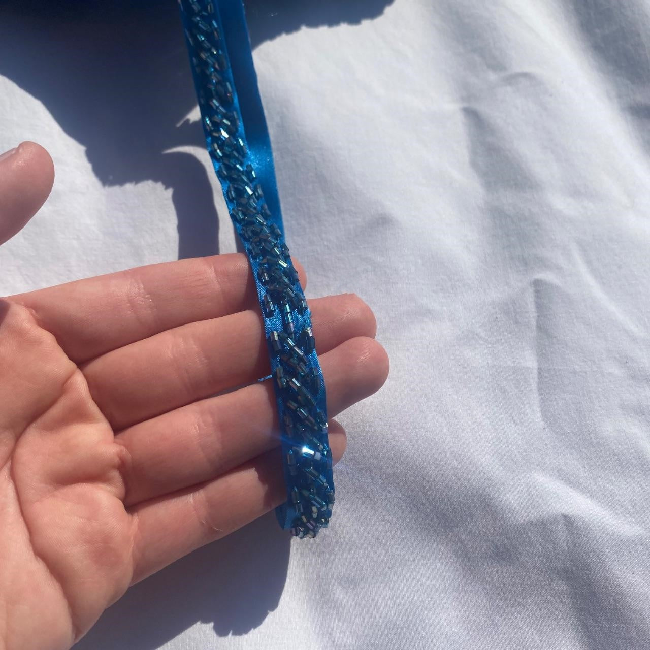 Vintage Fashion Blue Delicate Floral Beaded Ombre Spaghetti Strap Long Satin Tulle Fairy Ball Gown Square Neck Prom Dress Evening Dress Birthday Party Dress gh3957