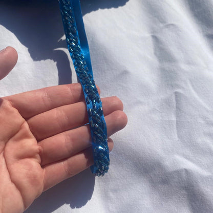 Vintage Fashion Blue Delicate Floral Beaded Ombre Spaghetti Strap Long Satin Tulle Fairy Ball Gown Square Neck Prom Dress Evening Dress Birthday Party Dress gh3957