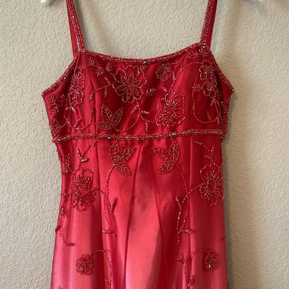 Pink Gorgeous Vintage Fashion Elegant Exquisite Beading Long Tulle Satin Ball Gown Evening Dress Party Dress Prom Dress gh3933