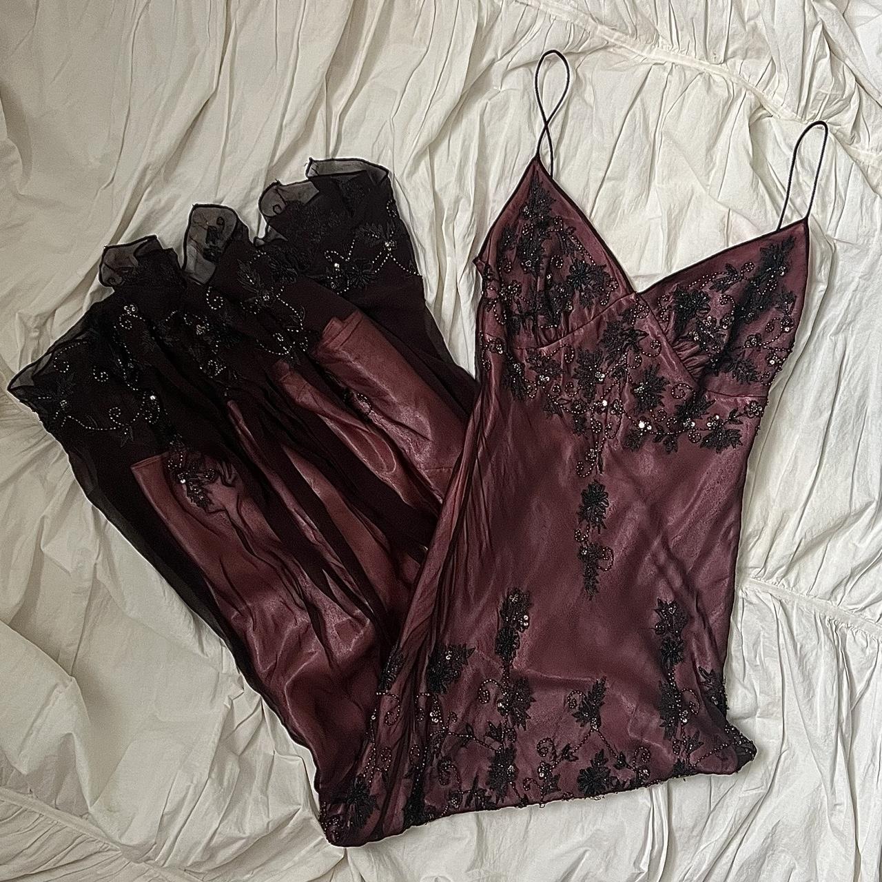 Dark Pink Purple Gorgeous Vintage Delicate Beaded Spaghetti Straps Fairy Long/Midi/Short Chiffon Ball Gown Evening Gown Party Gown Wedding Guest Gown Homecoming Gown Graduation Gown Mother of the Bride Gown Prom Gown gh3979