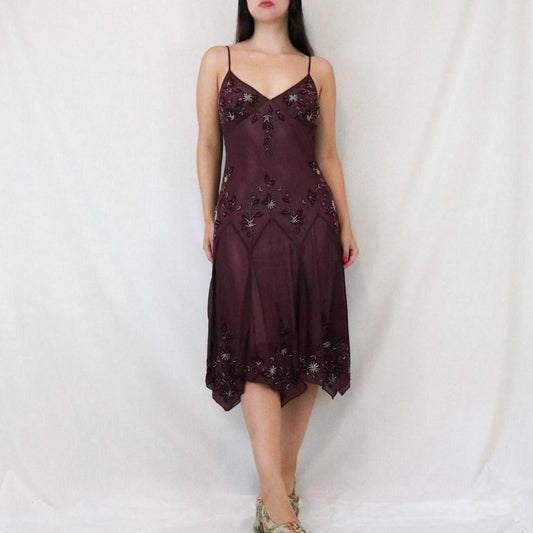 Berry Fairy Exquisite Beaded Short/Mid-Length Chiffon Homecoming Dress Birthday Party Dress gh5088