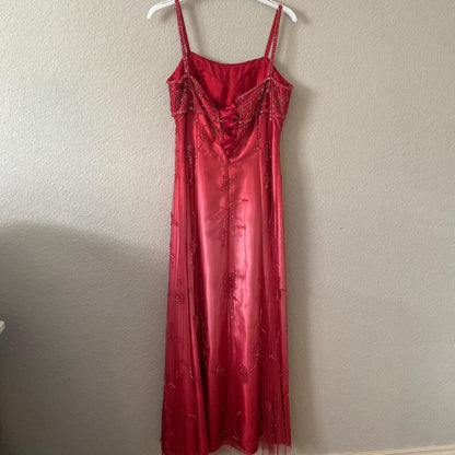 Pink Gorgeous Vintage Fashion Elegant Exquisite Beading Long Tulle Satin Ball Gown Evening Dress Party Dress Prom Dress gh3933