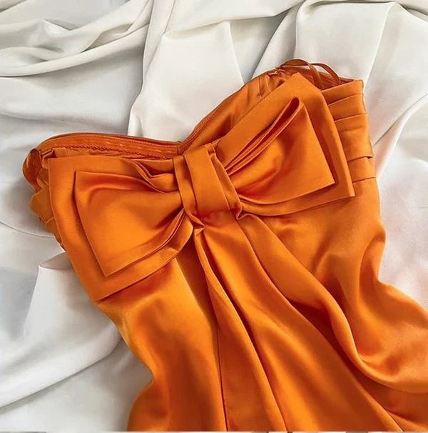Orange Vintage Rose Elegant short Birthday Dress Party Dress Homecoming Dress Cocktail Dress  gh4670