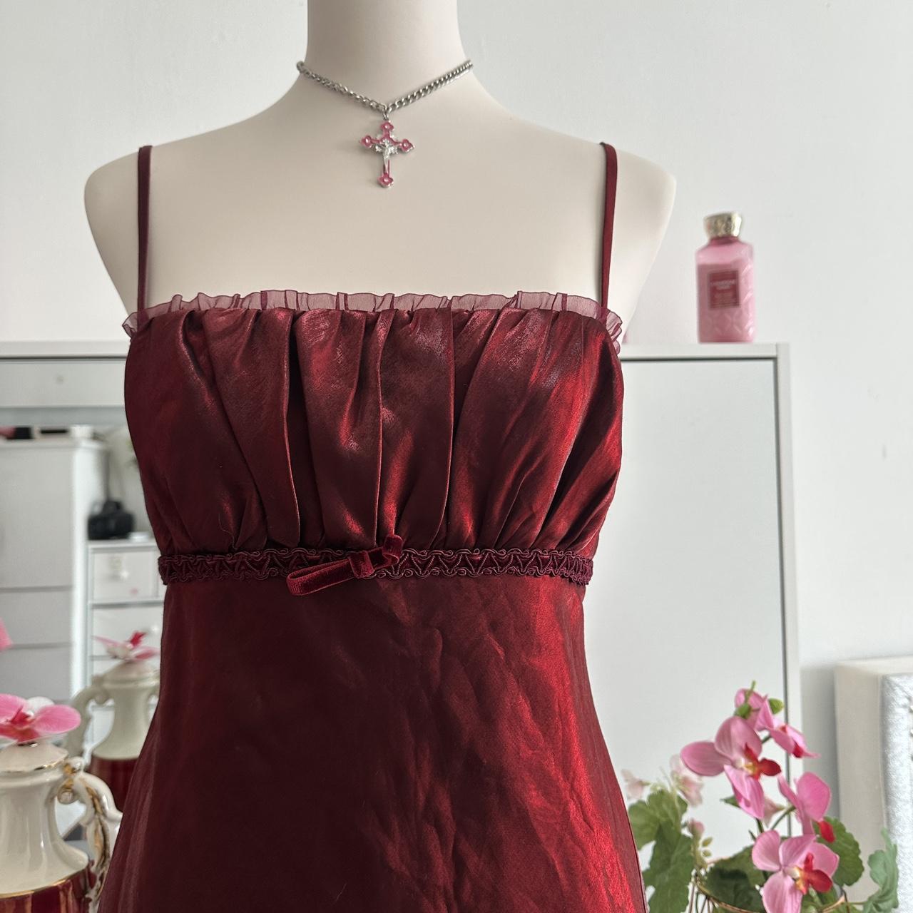 Burgundy Vintage Shiny Fashion Stunning Elegant Long Chiffon Tulle Cute Sweet Prom Dress Evening Gown Birthday Party Dress Prom Dress Graduation Dress gh3886