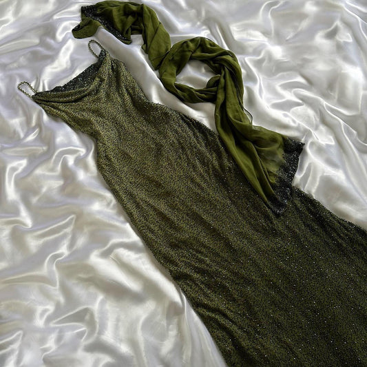 Charming forest green luxurious gorgeous sparkling fashionable elegant exquisite beading long chiffon prom dress evening dress party dress gh3592