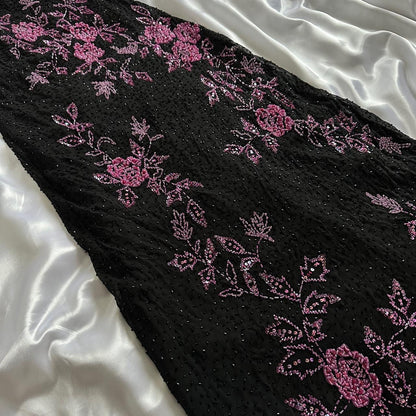 Black Retro Elegant A-line Strap Long Lace prom dress Evening Dress Birthday Party Dress gh3154