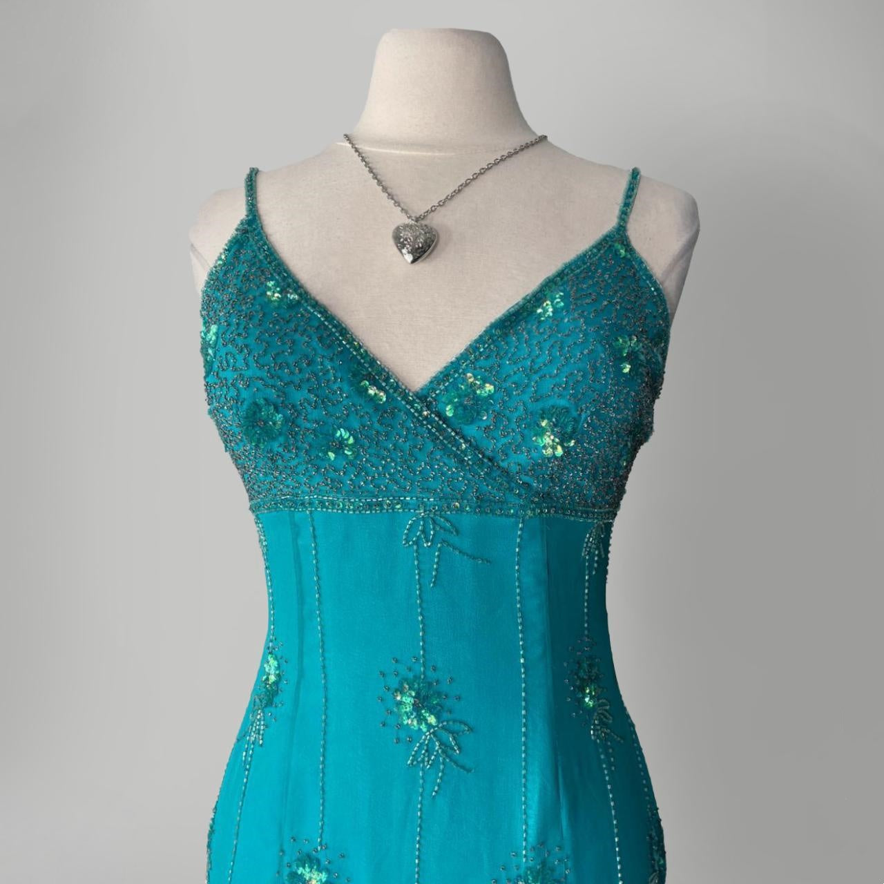 Blue fashion shiny elegant exquisite beading spaghetti straps long Tulle women's prom dress evening dress party dress gh3565