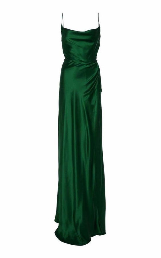 Elegant Mermaid Spaghetti Straps Green Prom Dresses P1293