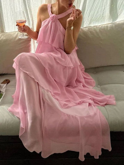 Classic Pink Prom Dresses Long Prom Gown 22th Birthday Outfit P1381