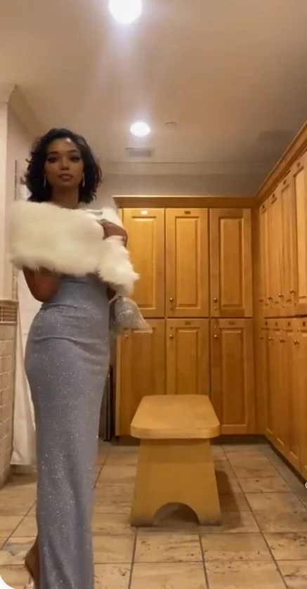 Shiny Spaghetti Straps Tight Blue Mermaid Prom Dress P1498