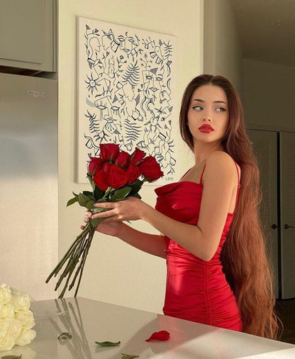 Sexy Sheath Red 18th Birthday Dresses Short Birthday Outfits P1783