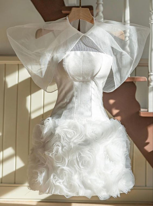 Vintage Sheath White Homecoming Dresses 16th Birthday Outfits P1825