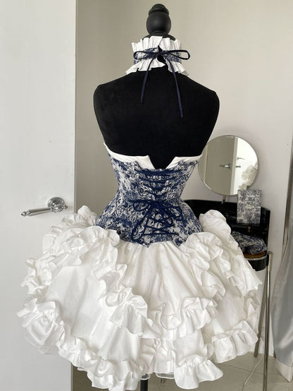 chic a line white long sleeves homecoming dress 16th birthday outfits P2087