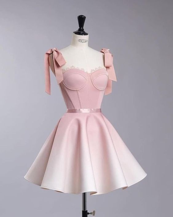 chic ball gown pink homecoming dress 16th birthday outfits P2099