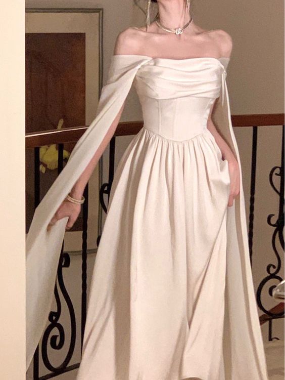 Sexy A Line Long Prom Dresses White 21th Birthday Outfits P2188