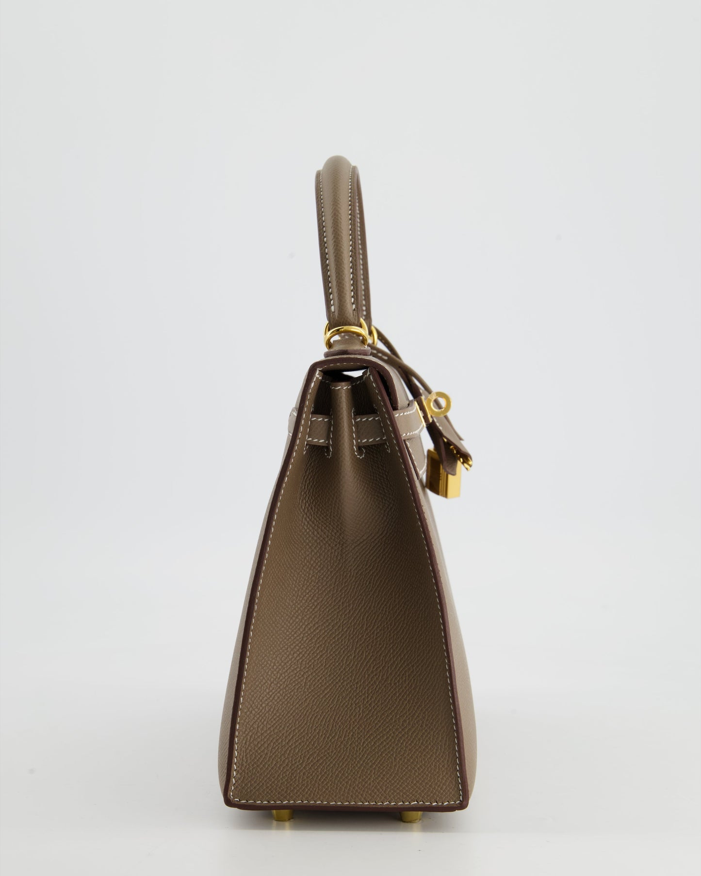 *HOLY GRAIL* Hermès Kelly 25cm Sellier in Etoupe Epsom Leather and Gold Hardware