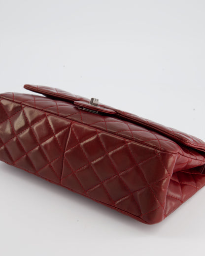 Chanel Deep Red Medium Reissue Bag in Lambskin Leather with Ruthenium Hardware