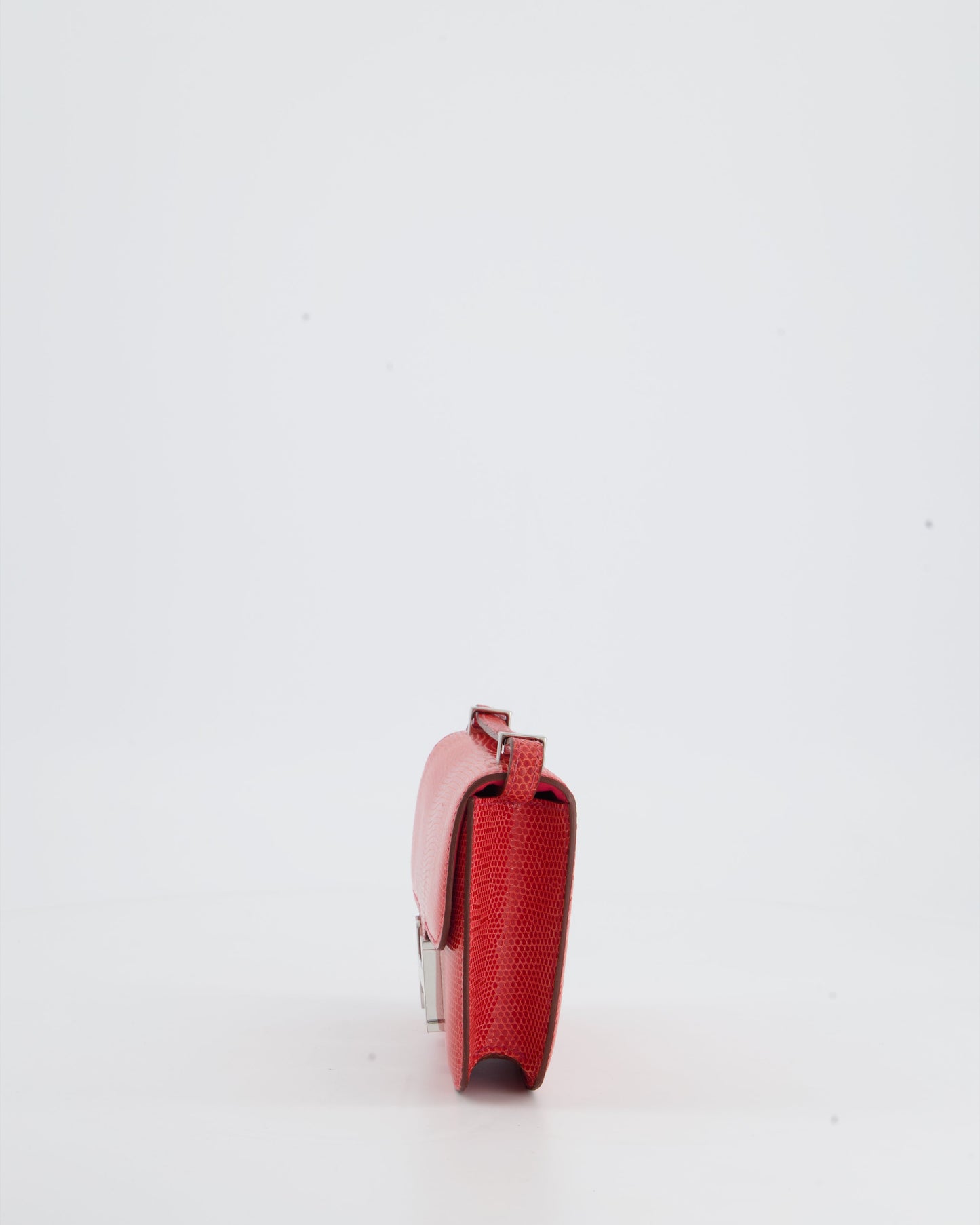 *RARE* Hermès Micro Constance Bag 13cm in Rouge Lizard with Palladium Hardware