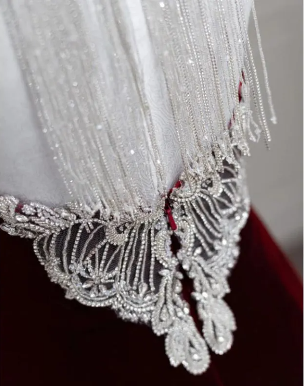 Modest Mermaid Scoop Neckline Burgundy Velvet Long Party Dress Prom Dress P2333