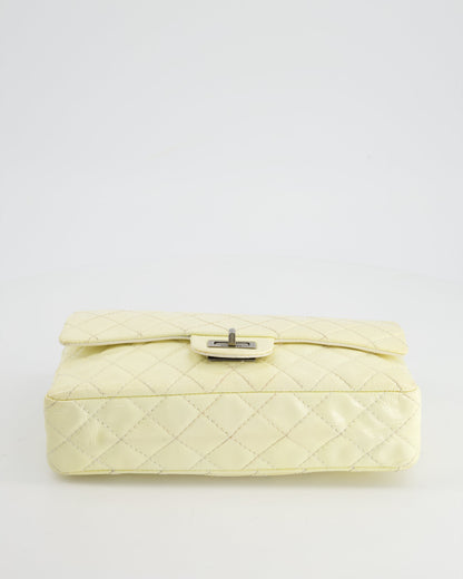 Chanel Lemon Patent Small Reissue Double Flap Bag with Ruthenium Hardware