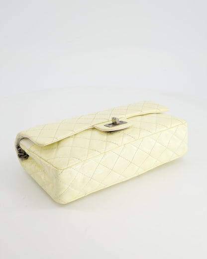 Chanel Lemon Patent Small Reissue Double Flap Bag with Ruthenium Hardware
