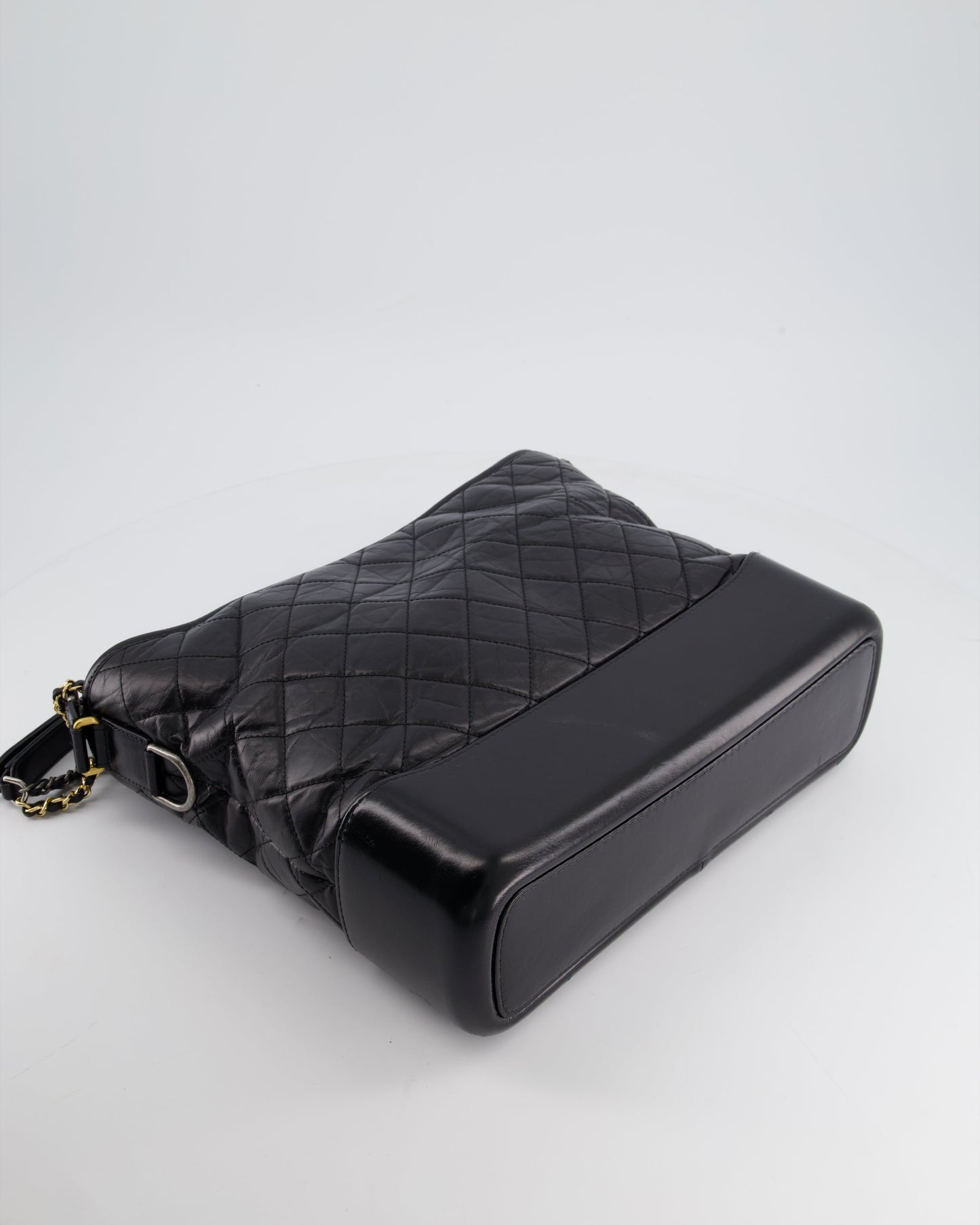 Chanel Black Large Gabrielle Bag in Lambskin Leather with Mixed Hardware