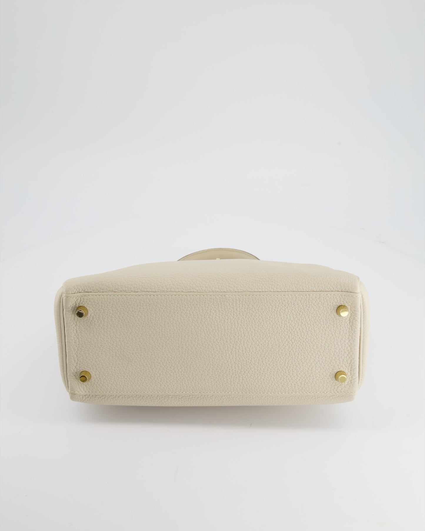 Hermès Kelly 28cm Retourne Bag in Craie Togo Leather with Gold Hardware