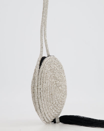Nué Crystal Spiral Round Small Bag with Tassel Detail RRP £640