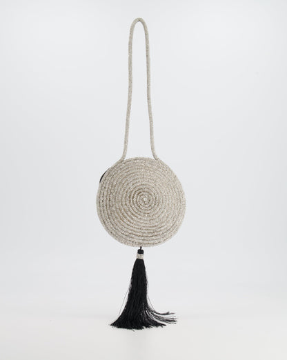 Nué Crystal Spiral Round Small Bag with Tassel Detail RRP £640