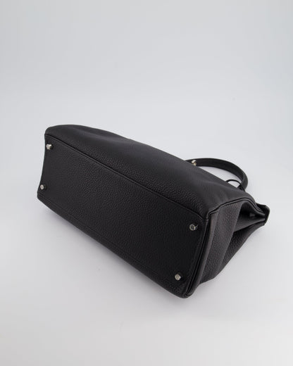 Hermès Kelly 35cm Bag Black in Togo Leather with Palladium Hardware