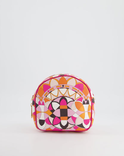 Emilio Pucci Pink, Orange White Leather Crossbody Bag