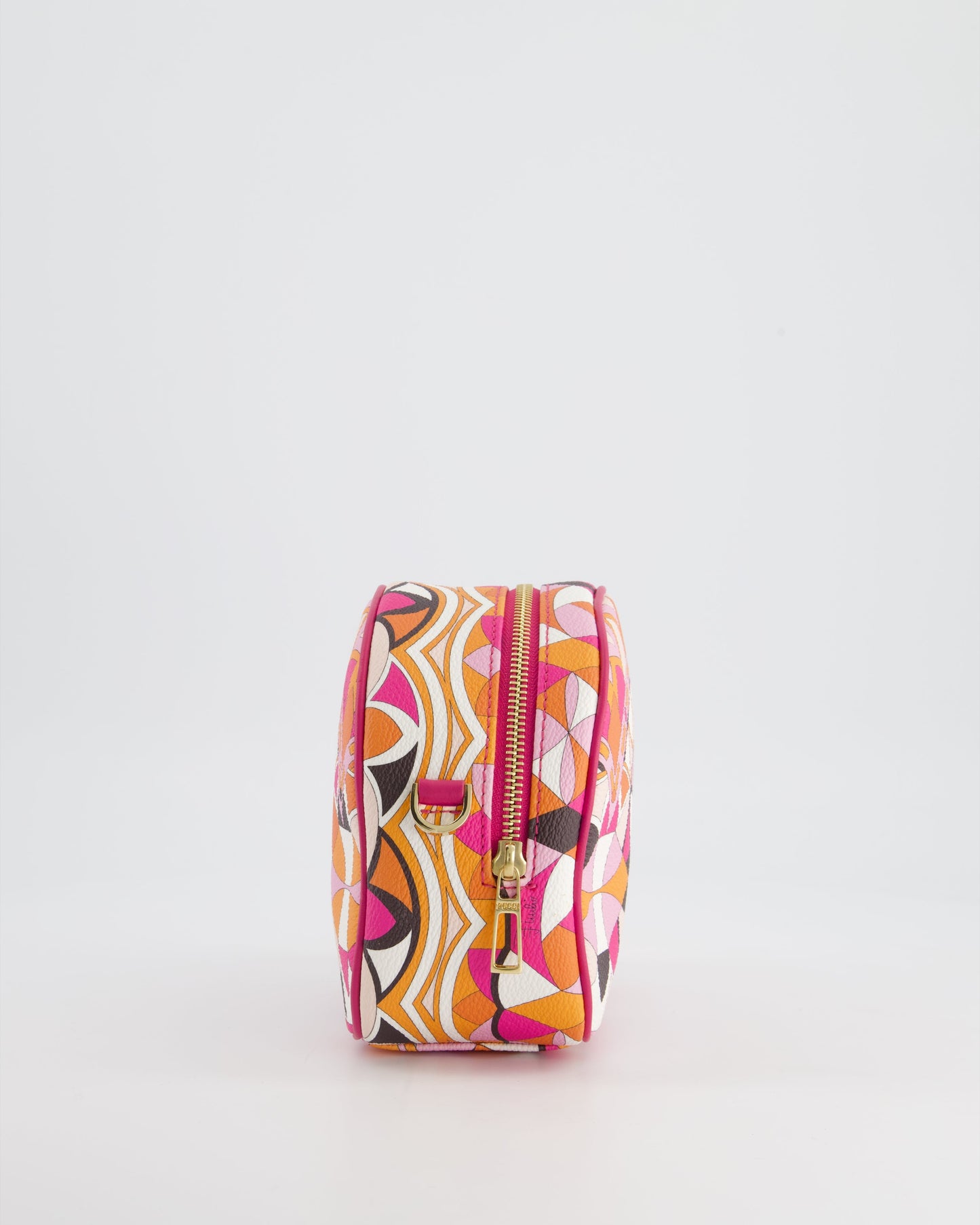 Emilio Pucci Pink, Orange White Leather Crossbody Bag