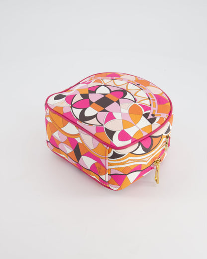 Emilio Pucci Pink, Orange White Leather Crossbody Bag