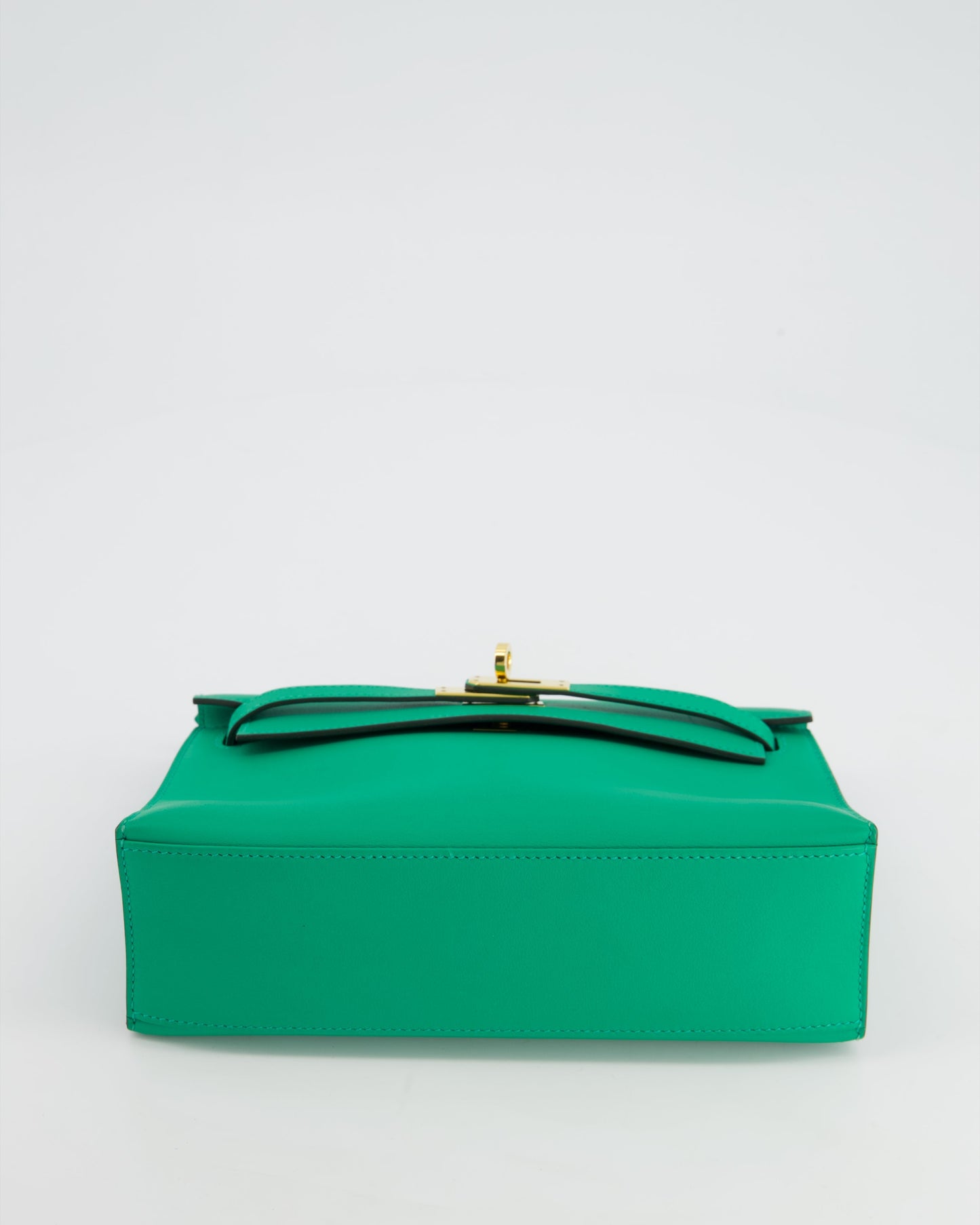 *FIRE PRICE* Hermès Kelly Pochette in Menthe Swift Leather with Gold Hardware
