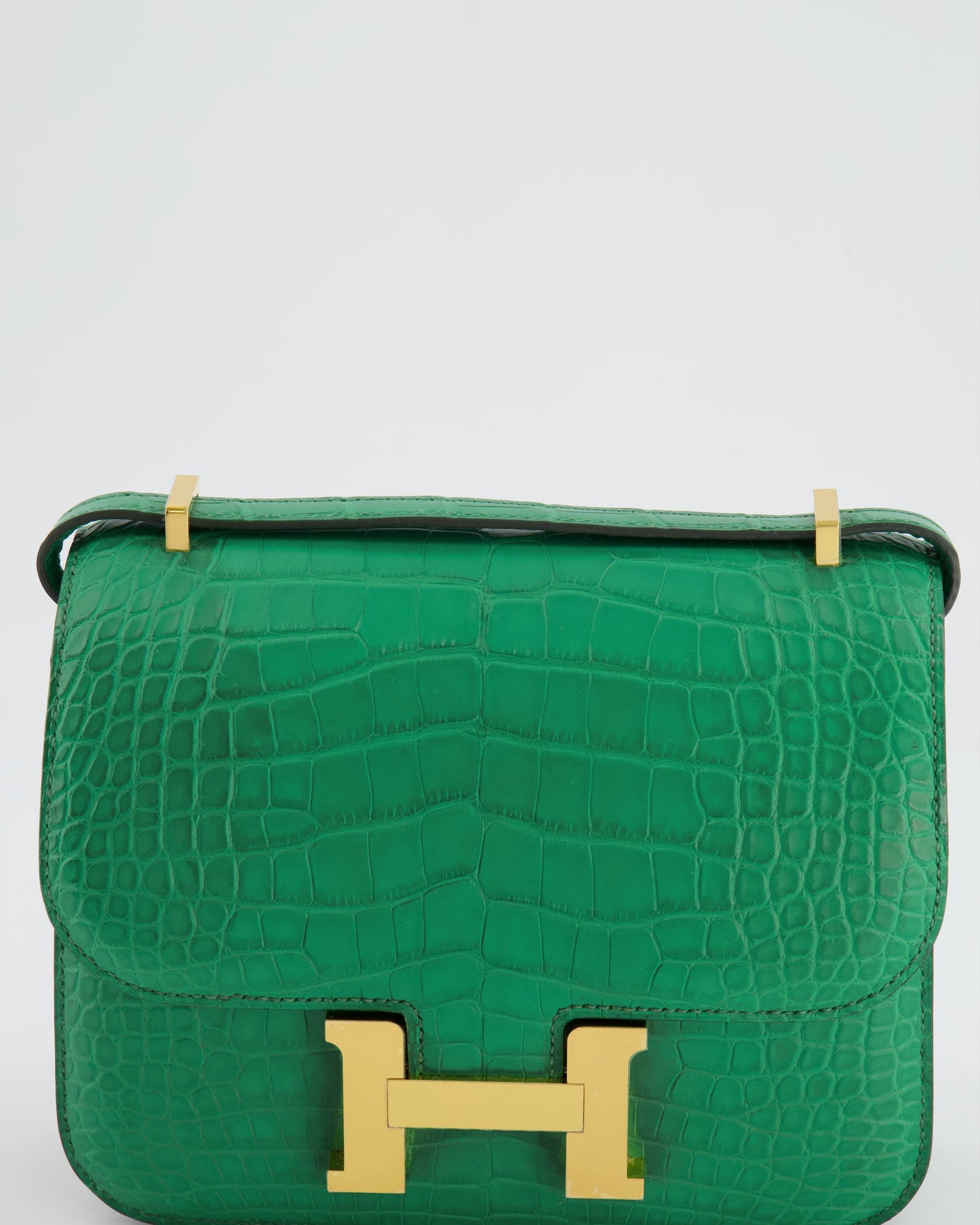 *STORE FRESH* Hermès Constance III Mini 18cm Bag in Cactus Alligator Mississippiensis Leather with Gold Hardware
