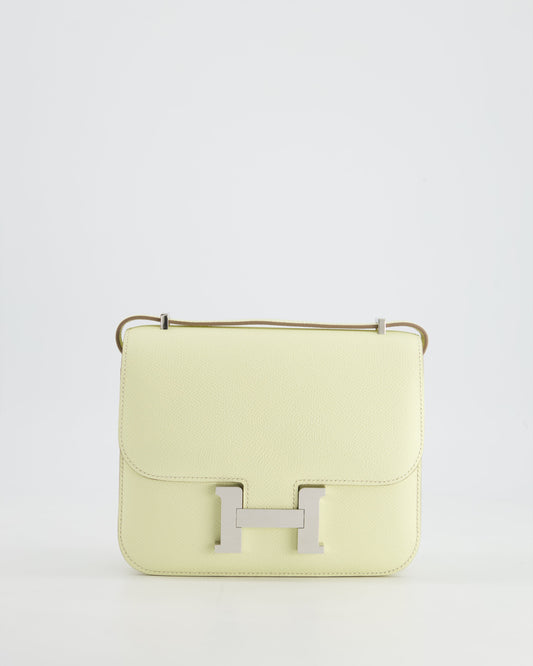 *NEW COLOUR* Hermès Constance III Mini 18cm Miroir Bag in Jaune Milton Epsom Leather with Palladium Hardware
