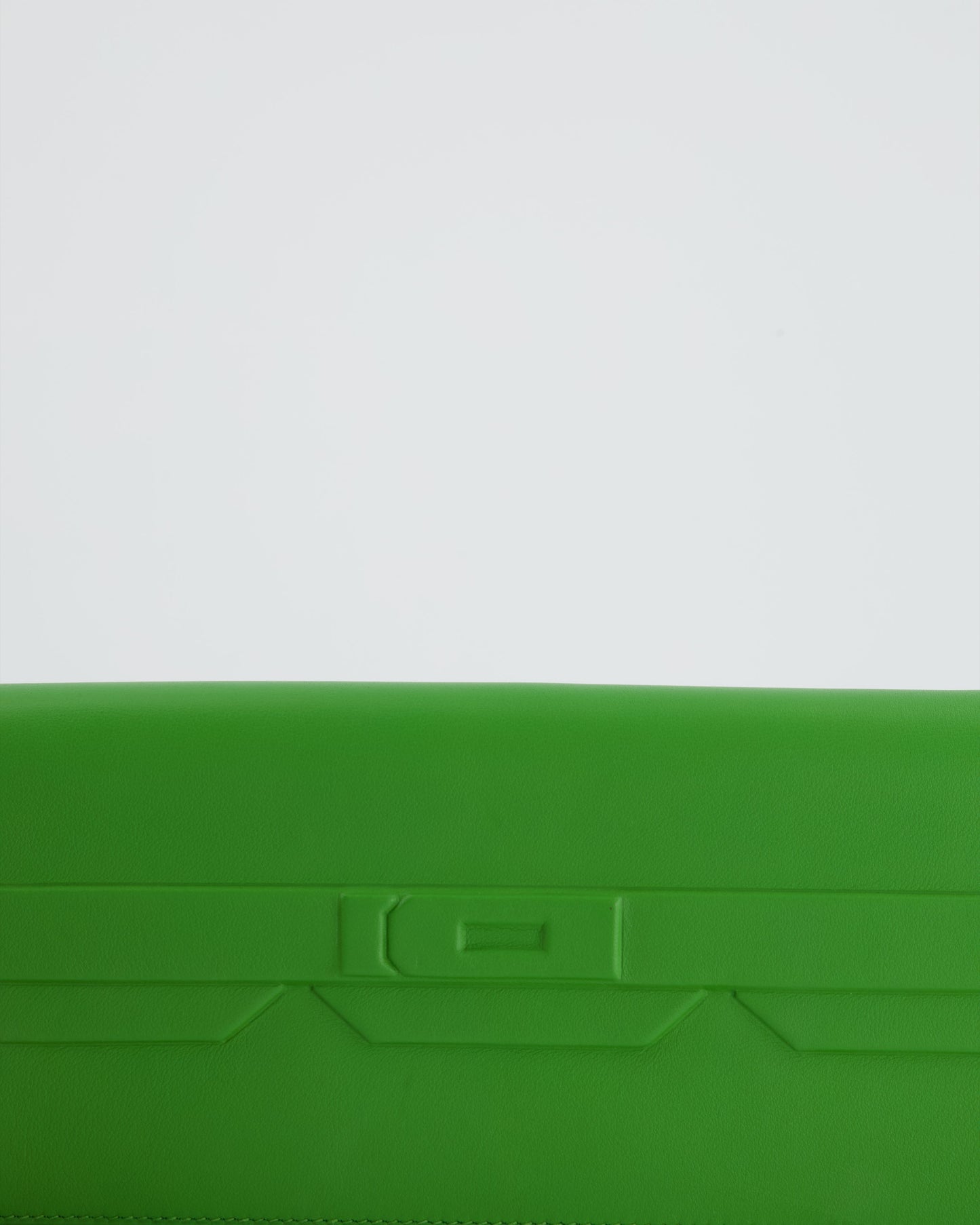 Hermès Birkin Cut Shadow Bag In Vert Yucca Swift Leather