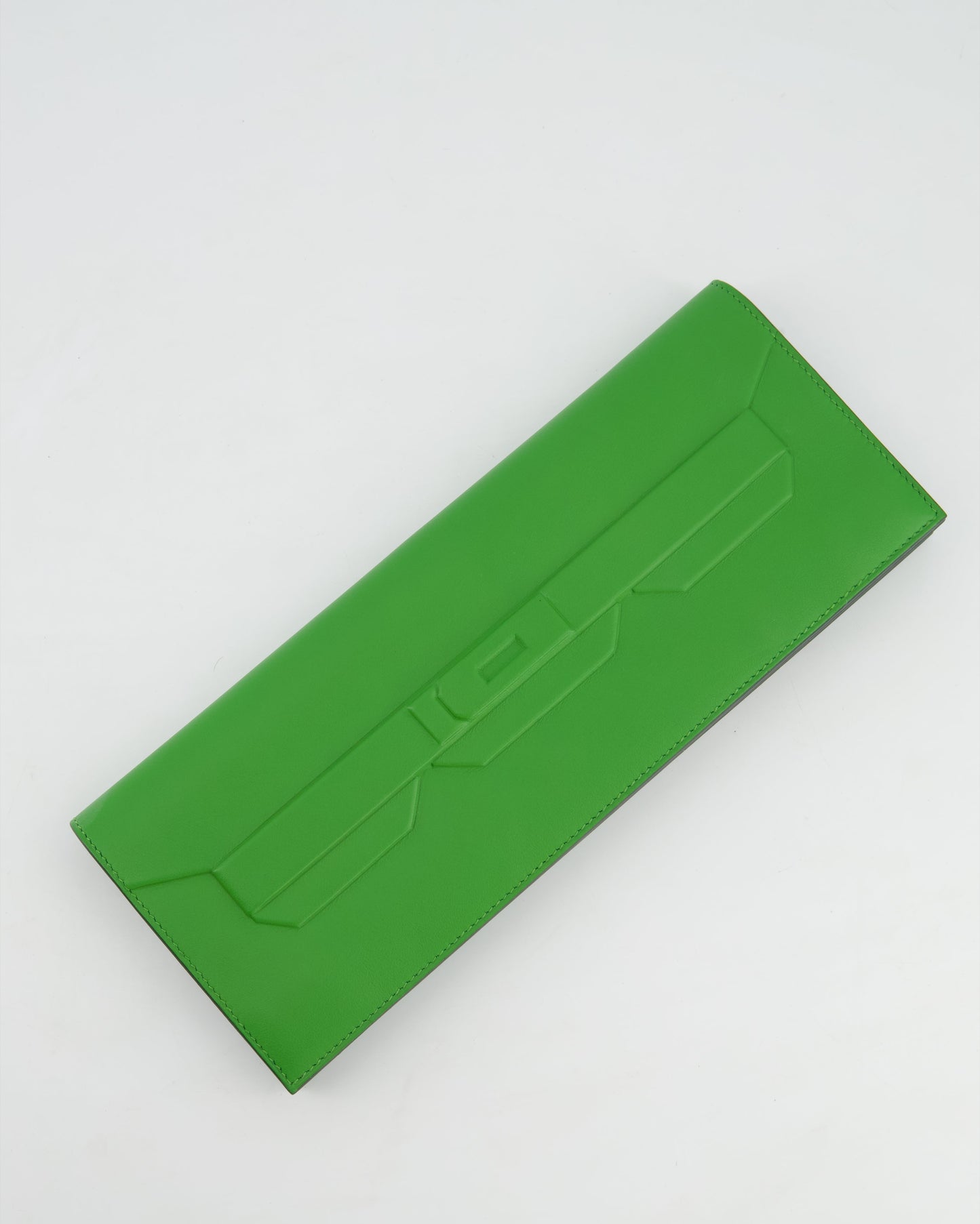 Hermès Birkin Cut Shadow Bag In Vert Yucca Swift Leather