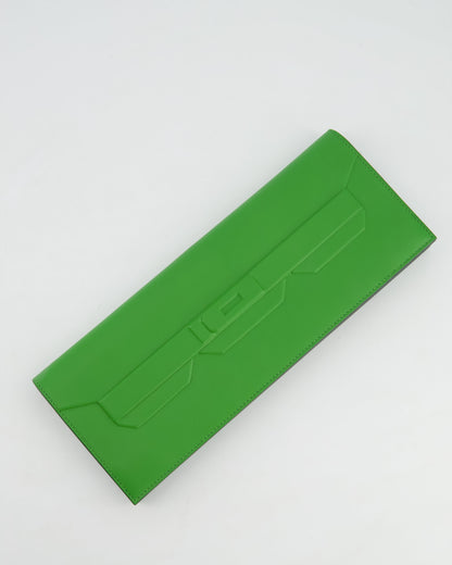 Hermès Birkin Cut Shadow Bag In Vert Yucca Swift Leather