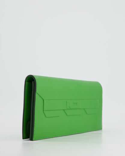 Hermès Birkin Cut Shadow Bag In Vert Yucca Swift Leather
