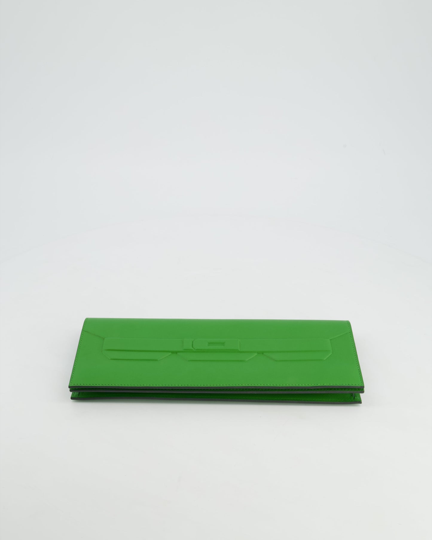 Hermès Birkin Cut Shadow Bag In Vert Yucca Swift Leather